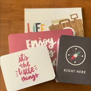 Colorful Motivational Desk Cards Set